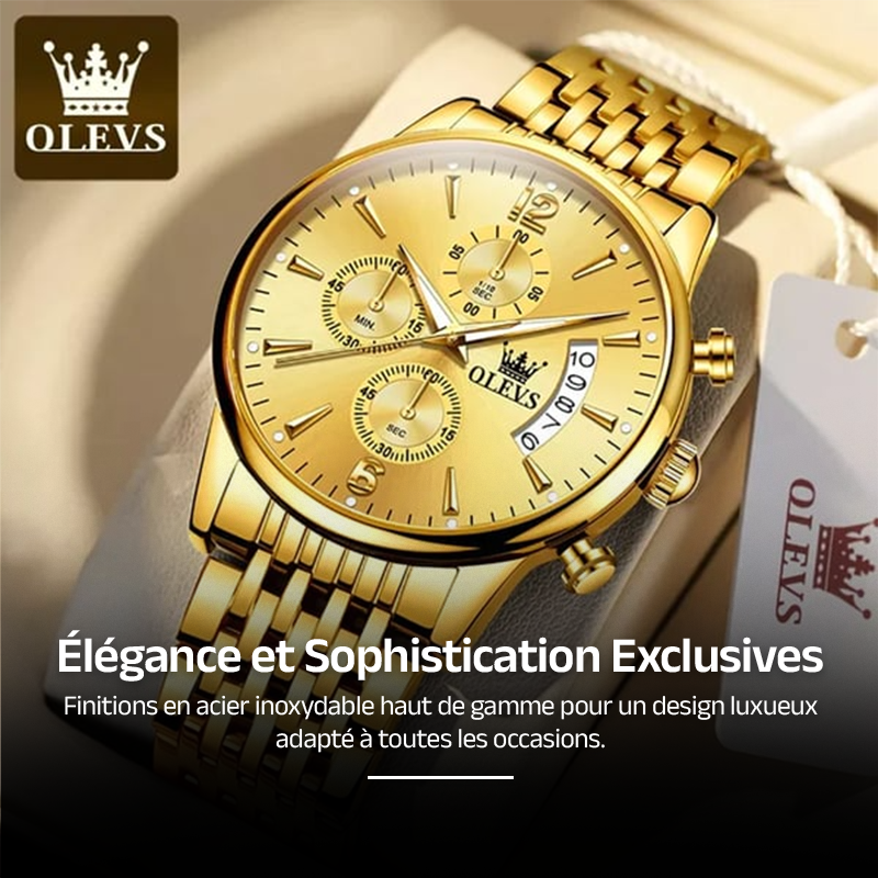 Montre Homme Gold Quartz - Clube Boss