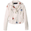 Veste en Cuir pour Femme Flowers Vintage - Clube Boss